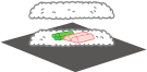 おにぎらず作り方イメージ