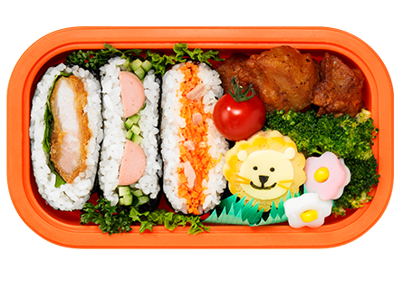 かみきれ～るで、いろんなおかず！ささっとおにぎらず弁当