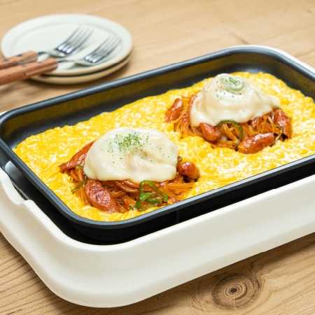 ホットプレートでとろうま！チーズナポリタン
