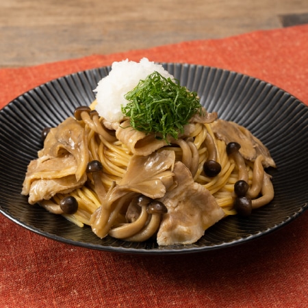 調味料2つ！きのこの和風おろしパスタ