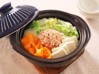 白菜と豆腐のシーチキン鍋