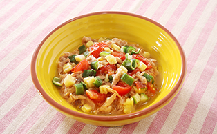 夏野菜のカラフル丼