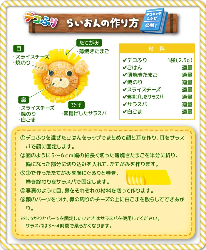 らいおんの作り方