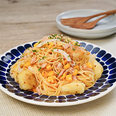 ワンパンがうれしい！濃厚クリームパスタ | レシピ動画 | はごろもフーズ