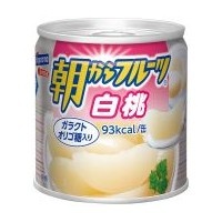 朝からフルーツ白桃