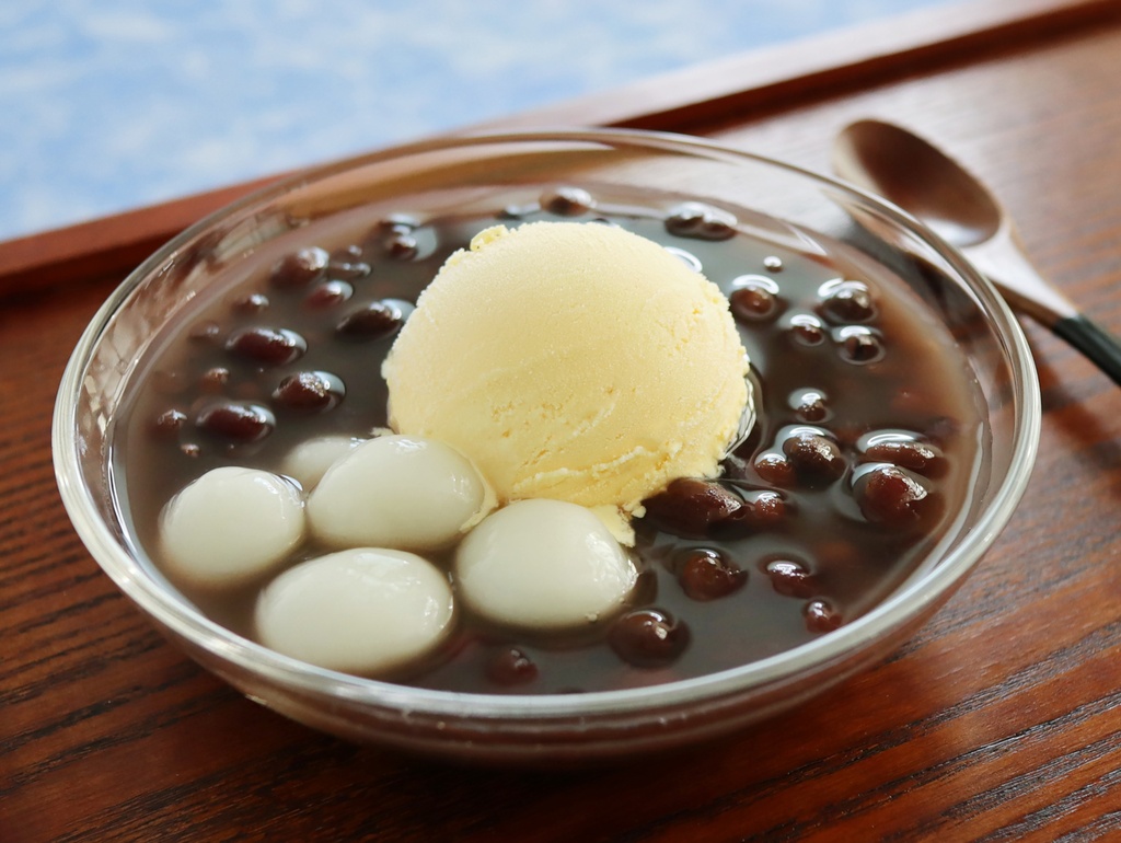 クリーム白玉ぜんざい