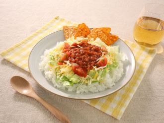 ミートソースでタコライス