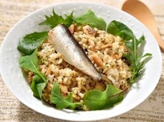 オイルサーディン混ぜご飯