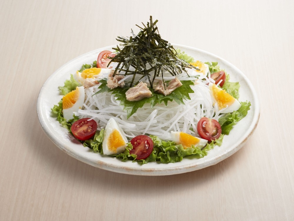 かけのり　シーチキンと大根のサラダ