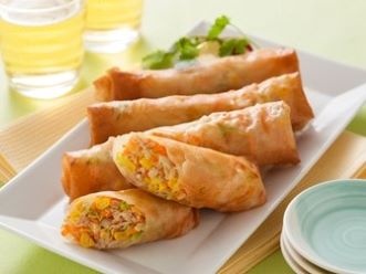 シーチキンのサラダ春巻き