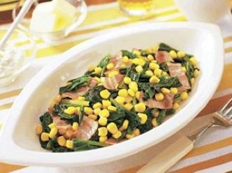 ほうれん草のバター炒め