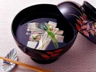 えのきと三つ葉のお吸い物