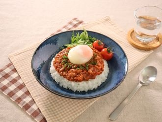 ミートソースでキーマカレー