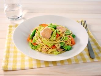 キャベツのシーチキンスパゲッティ