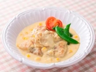 鶏肉のコーンクリーム煮