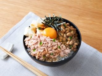 シーチキンの朝たんよくばり丼