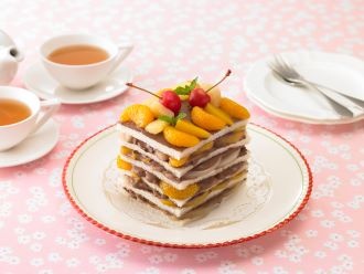 ショコラフルーツサンドイッチケーキ