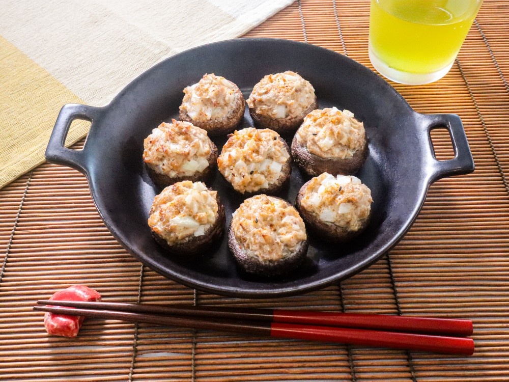 しいたけのシーチキンの詰め焼き