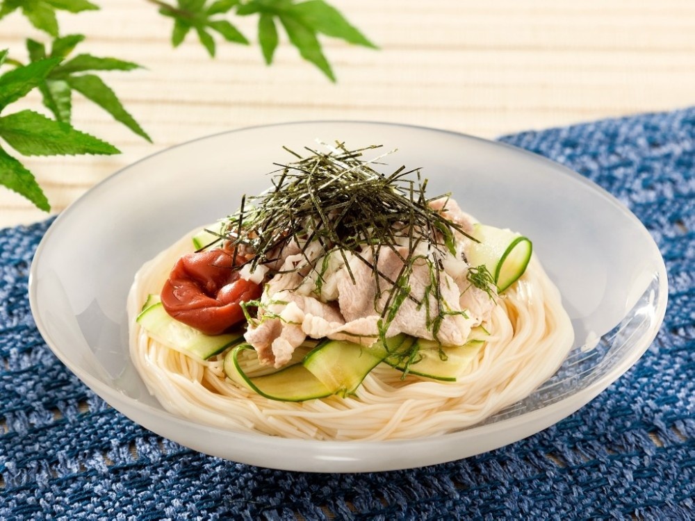 かけのり　梅そうめん