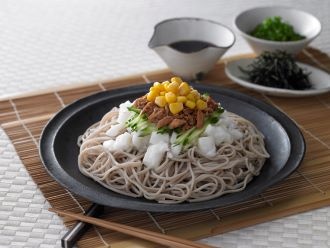 はごろも煮のとろろそば