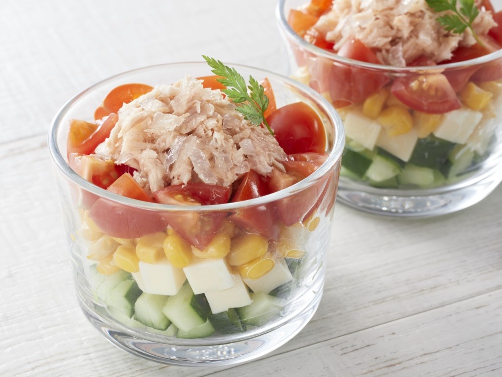 スルッと！Smileのグラスサラダ