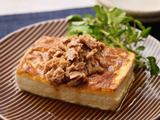 豆腐ステーキ　シーチキンソース